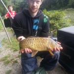 Gordin Hill with a nice 7lb mirror Carp at the open