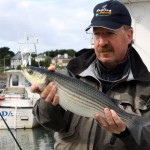 Rudy v Duijnhoven with his fly caught Mullet from Killala Bay
