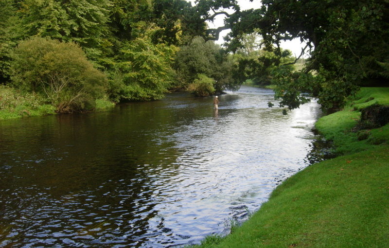Fishing at Clane on the River Liffey