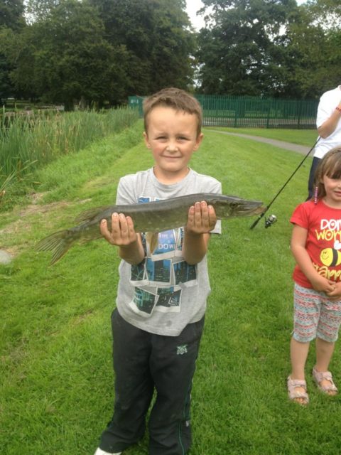 Daniel with a little pike