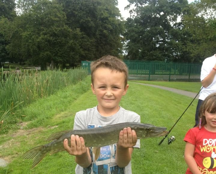 Daniel with a little pike