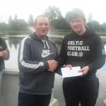 Jamie O'Meara being presented with his 2nd place in the Juniors