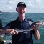Now theres a Happy Angler, Dr Joe Caffrey was delighted to get back into the swing of things with a few Smooth Hounds.