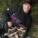 Cathal Hughes with his catch