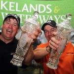 Cathal Hughes (l) & Philip Jackson (r) with Trophies