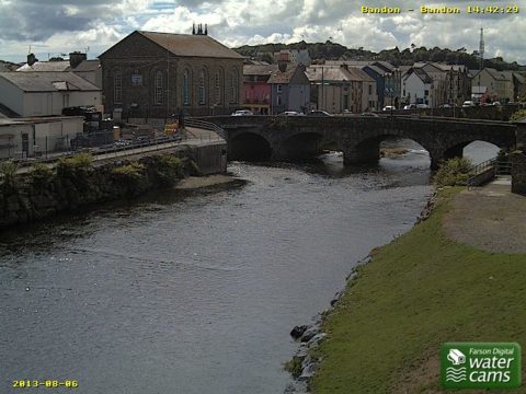 Water levels for the Bandon can be checked on the Farsom Digital Watercams site.