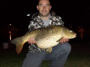 Paddy and Aidan go from sea to lough and have a great nights fishing Aidan cox with his fish