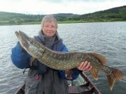 Good pike fishing reported on Lough Allua Sigi Latour and her 19lbs. pike