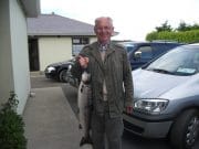 First September fish for Michel on the River Laune Michel Bertrand with his September visit