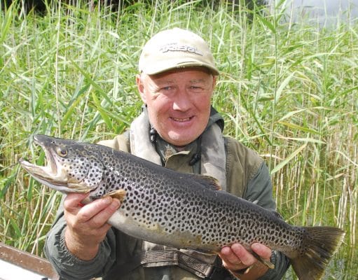 Michael Flanagan with his 5.4lb trout