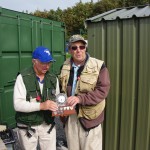 Overall winner Dave Tantrum collecting the Dick Doyle trophy