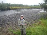 Despite low water on the Laune a few fish were caught each day