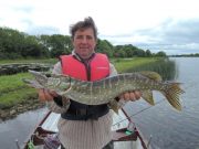 First trip to Ireland and first pike for Alain Alain Vandenbossche from Belgium with his first ever Pike.