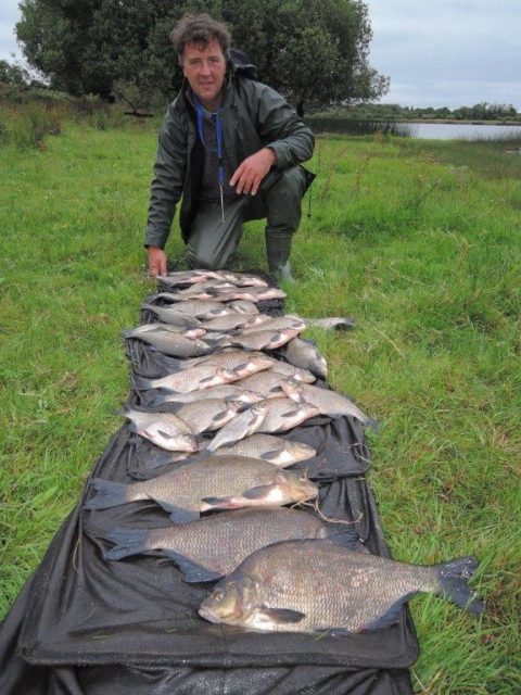 Alain with some lovely Bream and Roach.