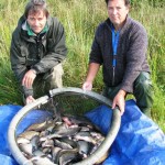 Jean-pierre and friend Alain with a mixed catch.