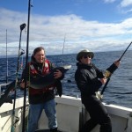 A fine fish on deck and a monster on the line
