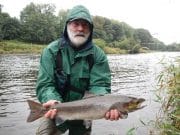 From singing in the rain to fishing in the rain for enthusiastic Andre ! Oct 1st Andre Riviere from France