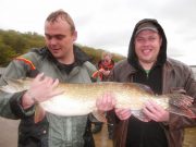 The winning fish and a couple of very pleased anglers!