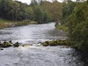 From drought to water for the Drowes The Mill Pool Earlier Today.