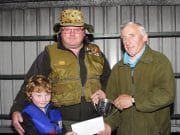 John O'Malley won Christy Sleator Cup on Ennell today.Cracking Trout 4.662lbs.Jack Sleator and young JP.Sleator presented Johnny with Cup.