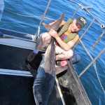 Jiom Walsh with his October Shark