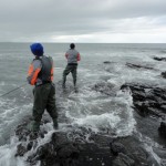 Father and Son work the sea