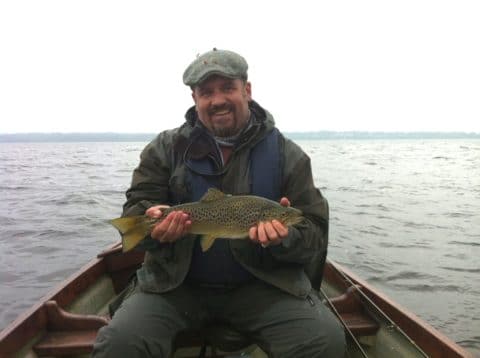 Sheelin - Enrico Fantasia with his Sheelin trout