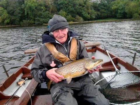 Sheelin - John Murphy, Crover lies back relaxed with his impressive 7 ½ lb trout