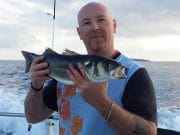 X marks the spot as Sid catches Bass, Pollack and Mackeral on board the Celtic Lady II