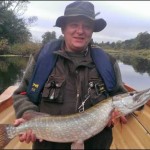 A nice pike caught on fly