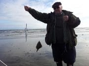 First Time Sea Angler has Double Hook Up of Bass and Turbot on County Louth Coastline