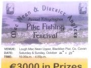 €3000 in prizes at Annual Kiltyclogher Pike Fishing Festival