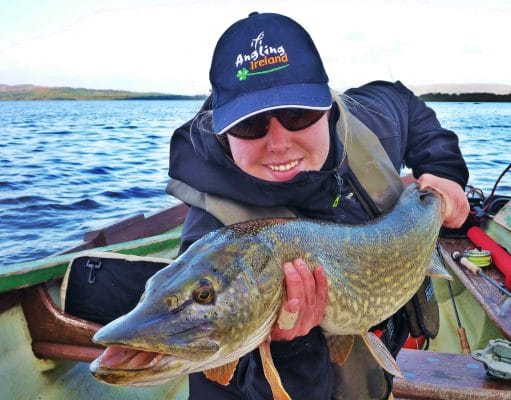 'Catch of the Week' winner Christin Breuker, Germany, with fine pike PB