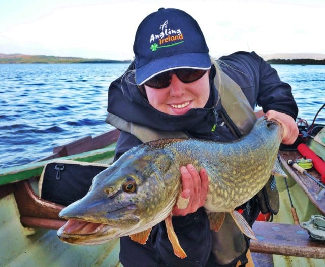 'Catch of the Week' winner Christin Breuker, Germany, with fine pike PB