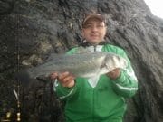 Perfect conditions for dedicated Bass hunters in Cork Robert Frazcek with a 64cm bass