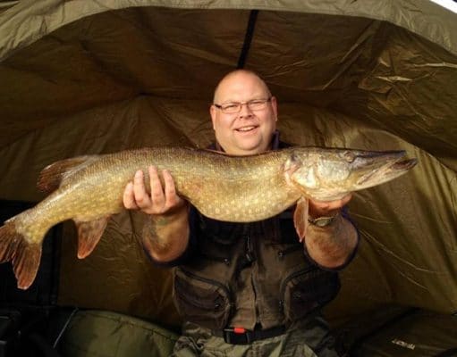 Five star piking from Esox Lodge A nice long pike for a Portadown Piker