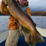 Jacek Gorny with his cracking 21lbs trout.