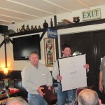 Christy Crotty receives prize from Michael