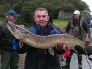 Club Chairman Paul Beck with a fine pike caught in Lough Rinn recently.