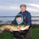 Joe and Jason McDermott with winning pike from Boderg