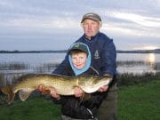 Uncle and nephew rattle the scales at Boderg Joe and Jason McDermott with winning pike from Boderg