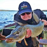 Christin Breuker from Germany with fine pike caught on the fly
