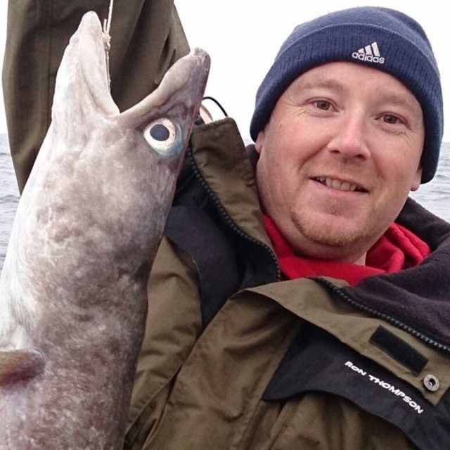 Wexford guide Sid Jones with a fine 22lb conger
