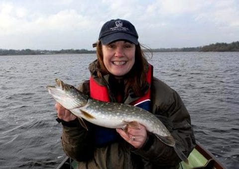 A Fish is A Fish. Josie With a Well Fed Lough Ramor Jack Pike