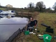 Junior trials held on Albert Lock – Leitrim Observer Fourteen year old Junior coarse angler Alex McGee from Co.Meath competing at Albert Lock on Sunday.
