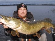 Derravaragh pike on the feed Barry Darby with a super pike
