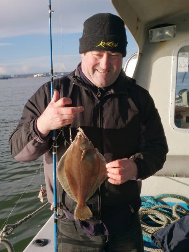 Dave Callaghan with another fine Dab.