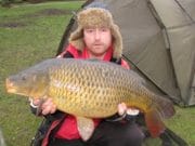 14lb 8oz common carp for Lee angler to start the year 14lb 8oz common