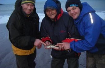 They tackled thunder and rain but these Kerry fellows landed the cod in the Ballyquinn Winter League Phil, Eugene and John with Tralee Bays first cod of 2014. Who said you can't catch cod in Kerry?