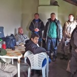 Warming up after a cold morning on currane